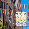 Love Hearts Rainbow Pride Garden Flag – 12×18 Inch Double-Sided LGBTQ+ Equality Yard & Outdoor Flag
